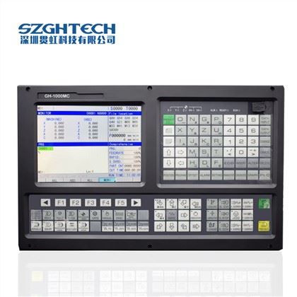 GH1000TC-5 axis Lathe CNC controller<br />
1) Support Dual analog voltage(0~10V) & C-axis for Spindle servo(M800)<br />
2) Support Stepper/Increment/Absolute/EtherCAT/Powerlink Servo for Feeding Axes<br />
3) Scanning Function & Auto Tool Setter/Probe<br />