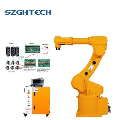 SZGH provide you with completely Robot solutionapplicated to welding, spray, yards , handling,grinding, loading and so on :
1）Universal economic of type can beapplied to sprayed, yards, handling, loading andunloading  
2) According to client'demand,we cancustomized to different application solution, and specification, size , different color for robot body too.